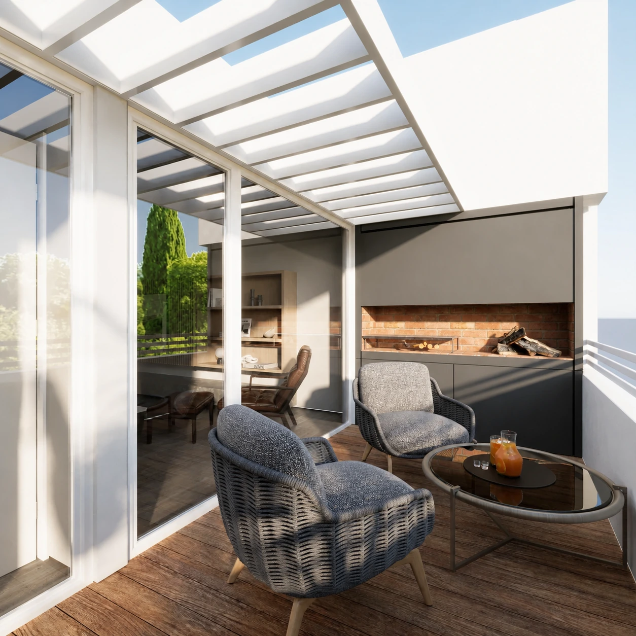 Terrace interior-exterior